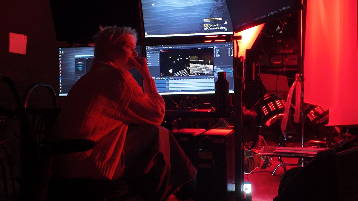 Colour and VFX session under red light