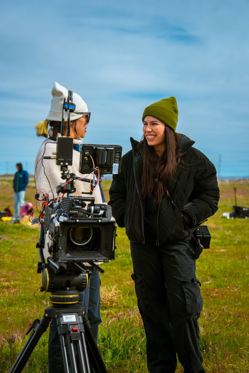 Between setups on a location day